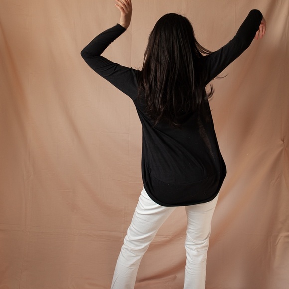 Shrug style Cardigan in Black - Picture 2 of 3